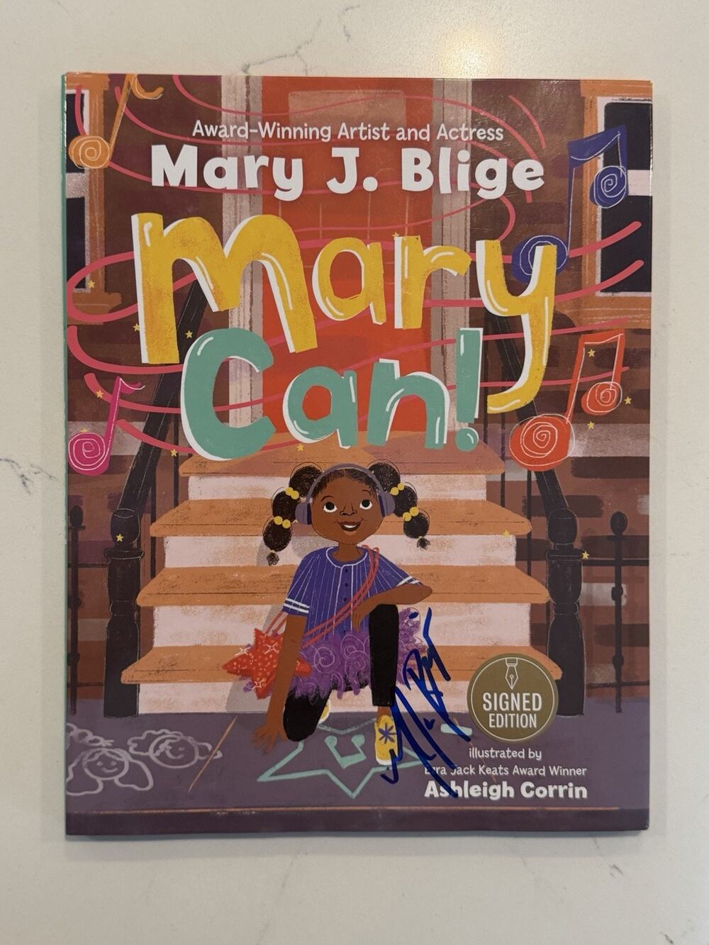 MARY J. BLIGE... Mary Can! Childrens Book SIGNED AUTOGRAPHED #1